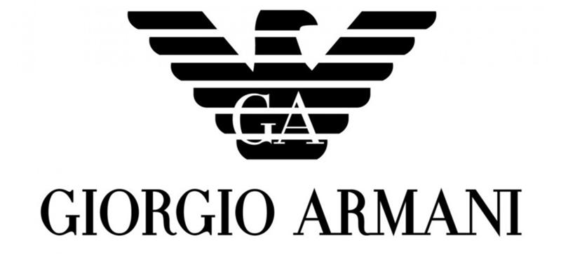Логотип Giorgio Armani выполнен на основе шрифта с засечками Didot. Шрифт подчеркивает статусность компании.